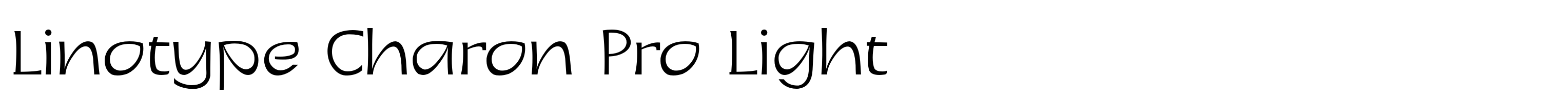 Linotype Charon Pro Light